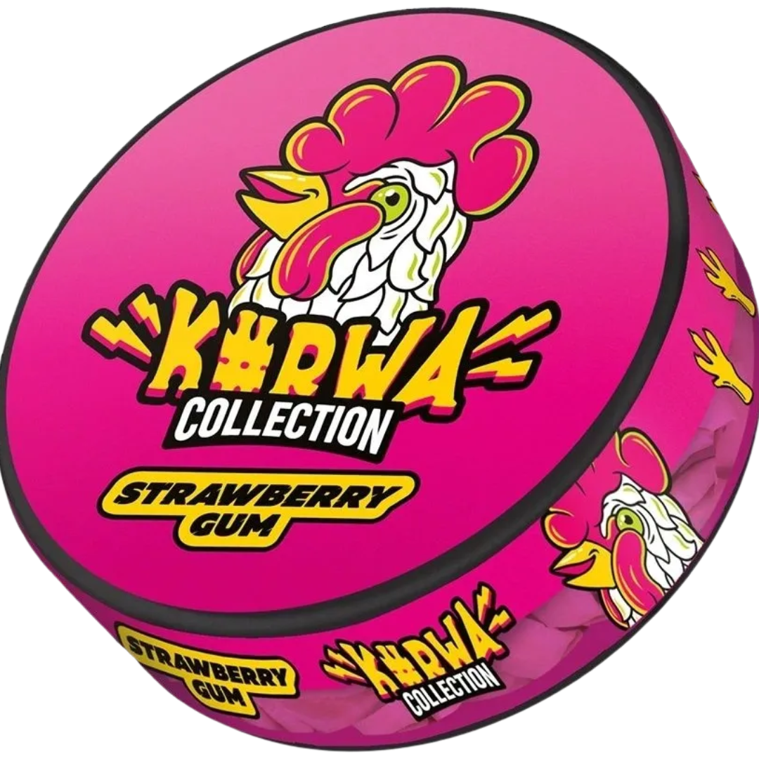 Kurwa Strawberry Gum - 25mg