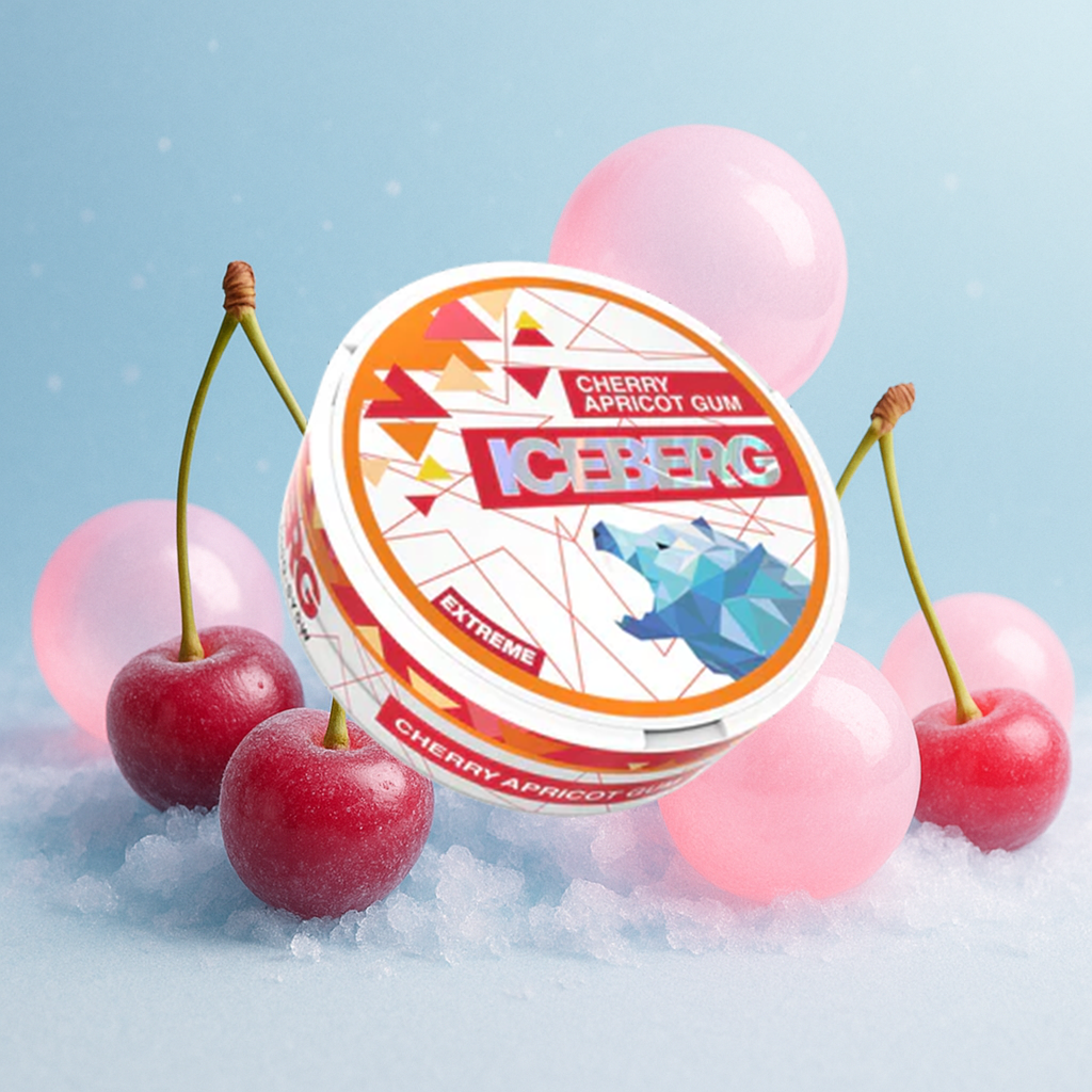 Image of Iceberg Cherry Apricot Gum - 50mg